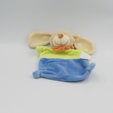 Doudou plat Chien lapin bleu
