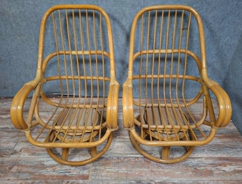Paire fauteuils pivotants - paire, de