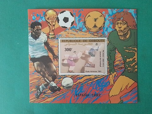Djibouti picasso football mnh - djibouti,