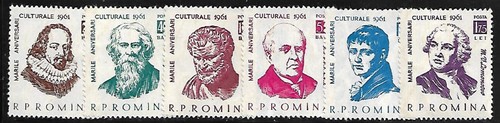 Roumanie 1961 yvert 1798 - yvert, 1798/803
