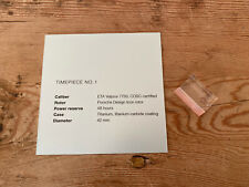 Nouveau - Montre Plaque PORSCHE DESIGN Plaque Reloj - TIMEPIECE Nº 1 - Métal