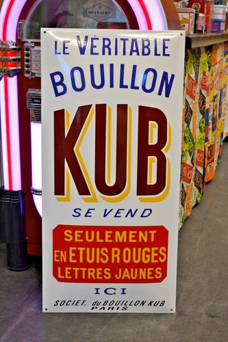 Plaque émaillée kub - plaque,