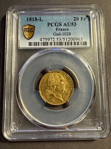 Francs louis xviii 1818 - 20,