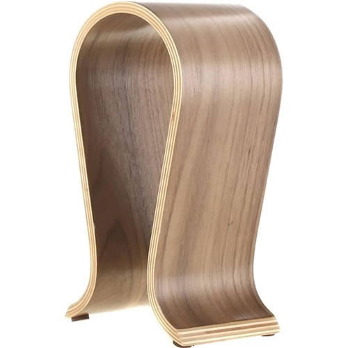 Support casque bois noyer - noyer, u