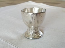 ANCIEN COQUETIER ART NOUVEAU CHRISTOFLE GALLIA ÉRABLE MÉTAL ARGENTÉ 1900