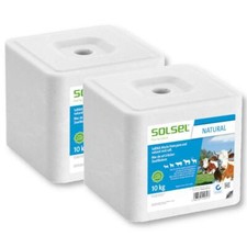 Pierre à lécher minérale 10 kg aliment unique biologique pour animaux de comp