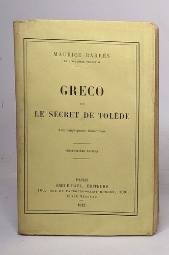 Greco secret de tolède - le,