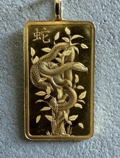 Pendentif lingot g monté - pendentif,