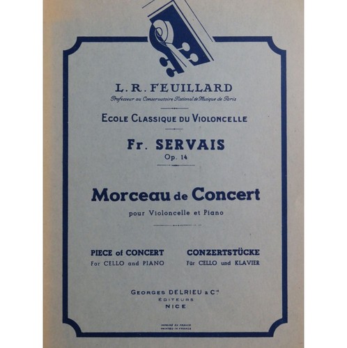 Servais morceau de concert - servais,