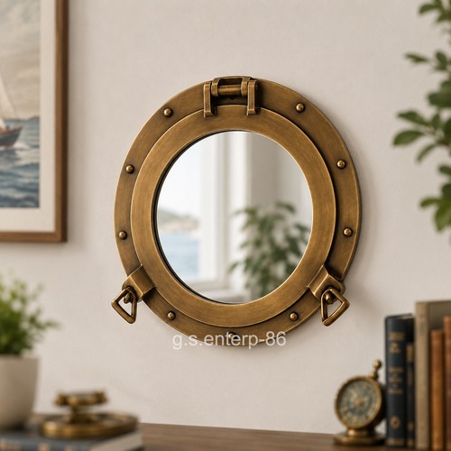 Miroir hublot laiton - , 12"