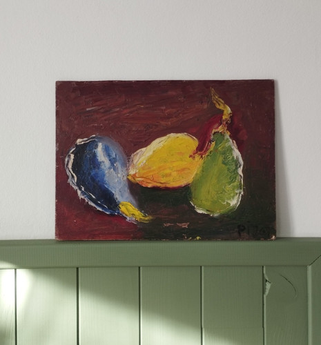 Nature morte aux trois - , fruits