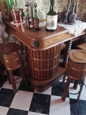 Bar Fait Par Un Menuisier Parfait État Vendu Avec 2 Tabourets