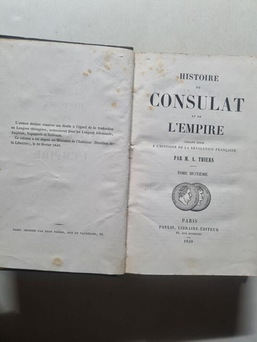 Histoire consulat de - et,