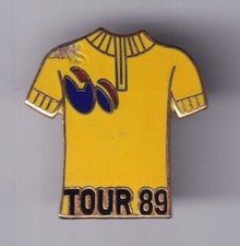 RARE PINS PIN'S .. VELO CYCLISME CYCLING TOUR DE FRANCE 1989 MAILLOT JAUNE EM~FV
