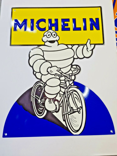 Plaque publicitaire michelin - publicitaire,