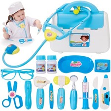 Malette Docteur Enfant Kit Medecin avec Jouet Stéthoscope Seringue Trousse Do...