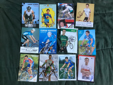 CYCLISME autographe  de  12 coureurs  FRANÇAIS JALABERT LINO BARTEAU RINERO LANC
