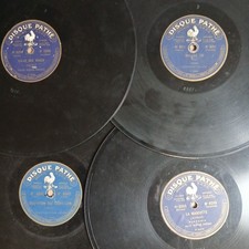 78t Lot 4 Disques Pathé 80t