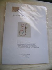 Kit broderie Alphabet fleuri