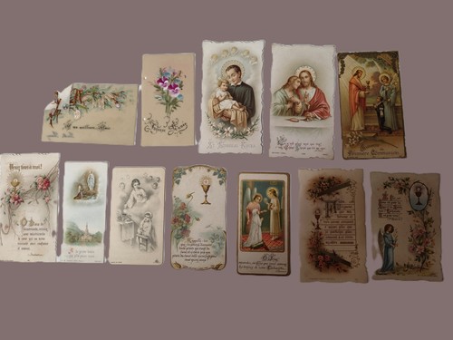 Lot images pieuses - 12,