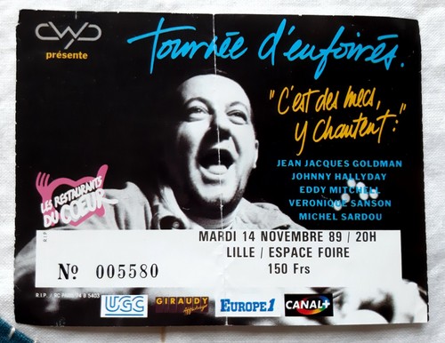 Ticket billet place concert - place,