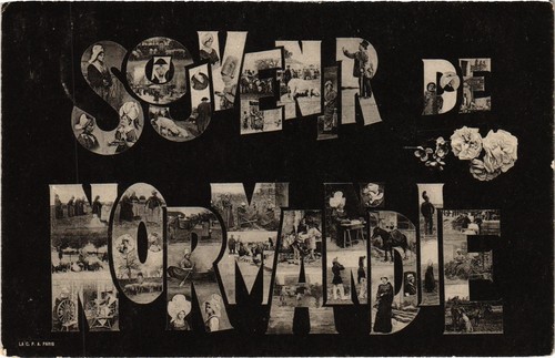 Cpa souvenir normandie - cpa,