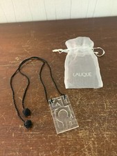 Collier rectangle clair en cristal Lalique