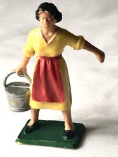 Figurine Starlux : fermière, pour animaux basse-court, ferme.