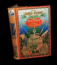 [Cartonnage HETZEL] VERNE (Jules) - Maître du monde / Un drame en Livonie. 1904.
