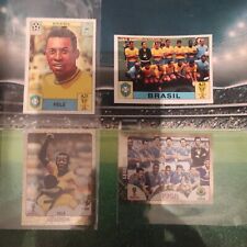 PANINI WORLD CUP STORY SONRIC PELE BRESIL MEXICO 70 # 38 #36  ROOKIE RC WC 18 