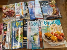 lot de 21 magazines Régal tous les plaisirs de la table recettes cuisine