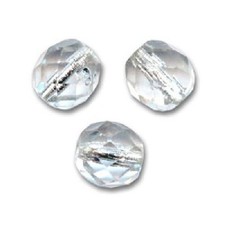 12 Perles Facettes cristal