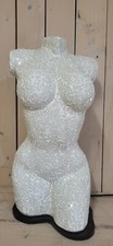 Lampe buste femme mosaique