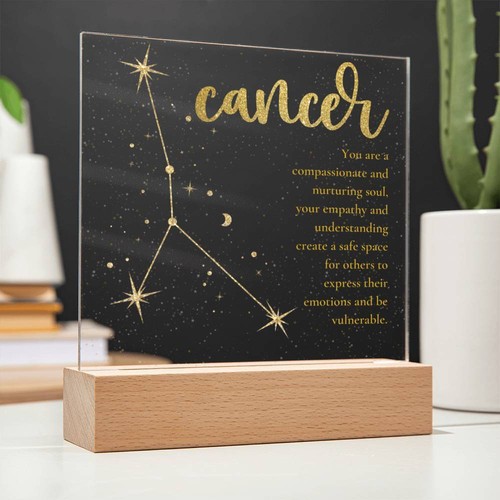 Cancer lighted acrylic - cancer,
