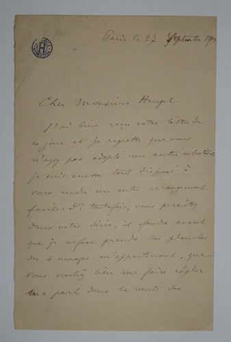 Cahen albert lettre - cahen,