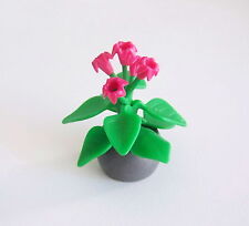 PLAYMOBIL (R601) MAISON MODERNE - Plante Intérieur dans Pot Bac Gris Salon 3966