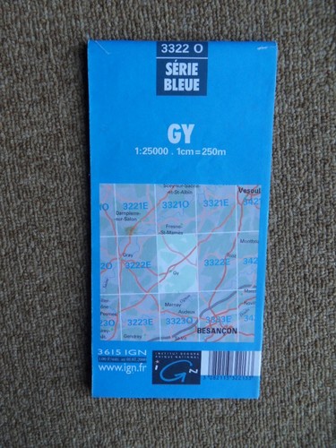 524 carte ign série bleue - série,