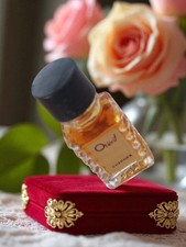 Miniature Parfum Vintage en Verre Soufflé Main