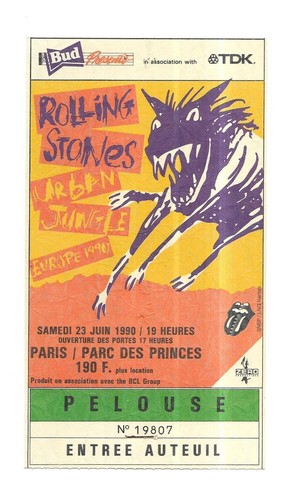 Rare ticket billet concert - ticket,