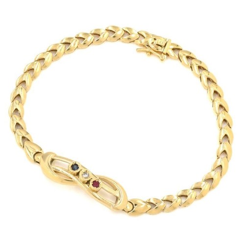 Bracelet plaqué 18k - bracelet, or