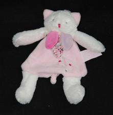 ?DOUDOU ET COMPAGNIE DC2967 plat chat rose blanc Les Gommettes TTBE