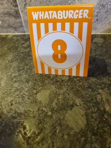 Whataburger table tent 8 - tent,