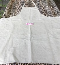 FRENCH 1940s BIB APRON~LARGE FRONT POCKETS~FLECK METIS LINEN~MADE IN FRANCE~NEW