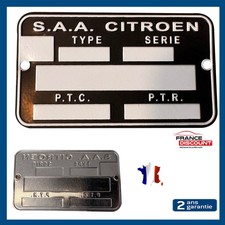 Plaque constructeur CITROËN