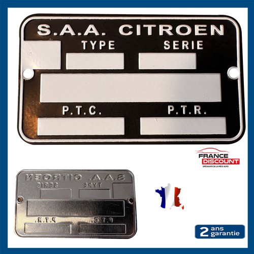 Plaque constructeur citroën - constructeur,