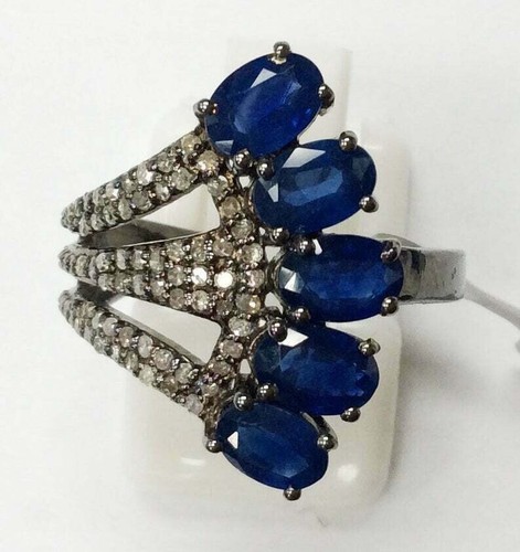 Diamant pavé saphir bleu - saphir,