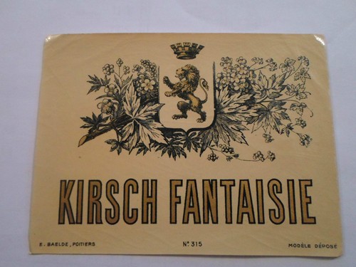 Etiquette kirsch fantaisie - etiquette,