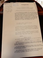 Document ancien vintage arrêté préfectoral Marseille 1930-1940 Bouches-du-Rhône