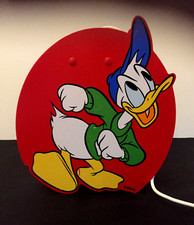 LUSTRE LAMPE DONALD DUCK VINTAGE WALT DISNEY 1980 1980'S PLASTIQUE LAMP