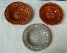 3 Cendriers Gien Publicitaire